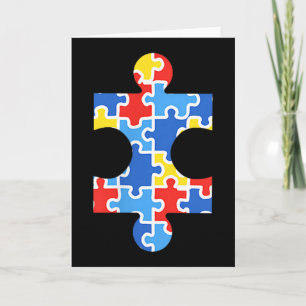 Autismus-Bewusstsein-Puzzleteil-Tasche-Shirt Autis Karte