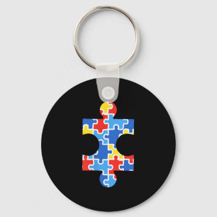 Autismus-Bewusstsein-Puzzleteil-Tasche-Shirt Autis Schlüsselanhänger