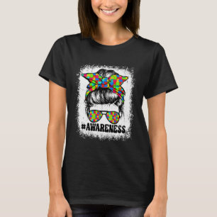 Autismus-Bewusstsein-Puzzleteil Unordentlicher Dut T-Shirt
