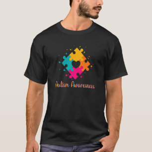 Autismus-Bewusstsein, Puzzleteil-Worte Autistisch T-Shirt