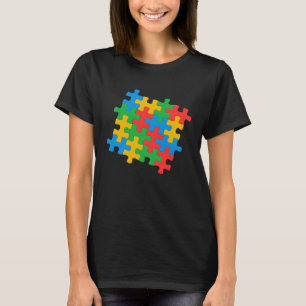 Autismus-Bewusstsein Puzzleteile Etui 1 T-Shirt