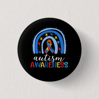 Autismus Bewusstsein Rainbow Puzzle Autismus Bewus Button