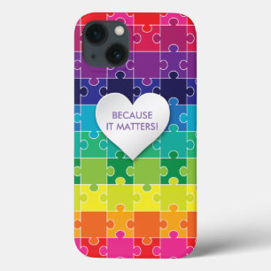 Autismus Bewusstsein Rainbow Puzzle Piece Case-Mate iPhone Hülle