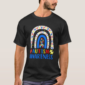 Autismus-Bewusstsein Regenbogen-Puzzle Autismus-Be T-Shirt