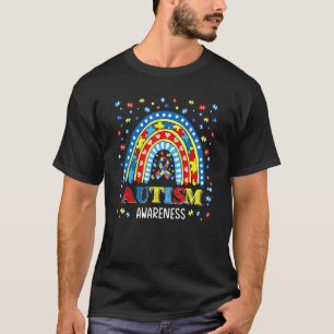 Autismus-Bewusstsein Regenbogen-Puzzleteil Autisti T-Shirt
