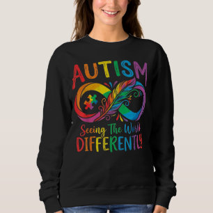 Autismus-Bewusstsein Regenbogen-Unendlichkeit-Fede Sweatshirt