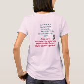 Autismus-Bewusstsein - Rosa T-Shirt (Rückseite)