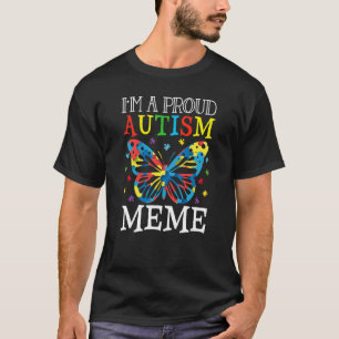 Autismus Bewusstsein Schmetterling Ich bin ein sto T-Shirt
