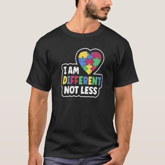 Autismus-Bewusstsein Schmuck Flagge Ich bin anders T-Shirt (Vorderseite)