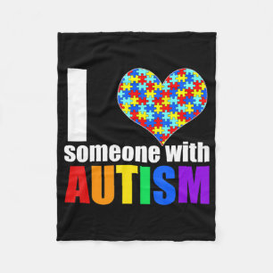 Autismus Bewusstsein Shirt Autismus Mama I Liebe J Fleecedecke