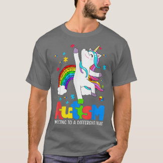 Autismus Bewusstsein Shirt Dabbing Einhorn Tanz Pu