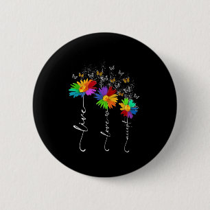 Autismus Bewusstsein Shirt Live Liebe Akzeptieren  Button
