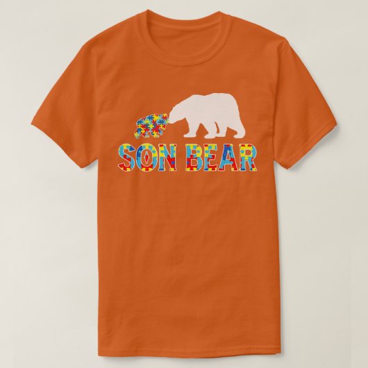 Autismus Bewusstsein Son Bear Support Autistic Pre T-Shirt (Design vorne)