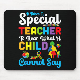 Autismus-Bewusstsein Sonderpädagogik-Lehrer Sped S Mousepad
