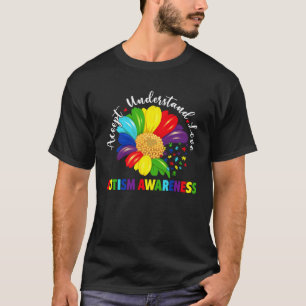 Autismus-Bewusstsein Sonnenblume Akzeptieren Verst T-Shirt