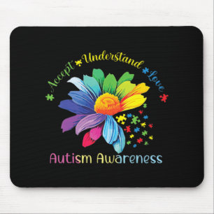 Autismus Bewusstsein Sonnenblumen Akzeptanz verste Mousepad