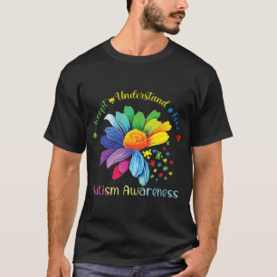 Autismus Bewusstsein Sonnenblumen Akzeptanz verste T-Shirt