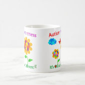 Autismus Bewusstsein Sonnenblumen Kaffeetasse (Mittel)