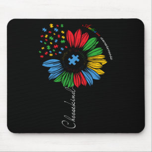 Autismus Bewusstsein Sonnenblumen Kinder wählen Ki Mousepad