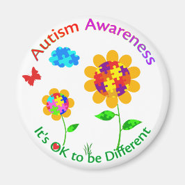 Autismus Bewusstsein Sonnenblumen Magnet