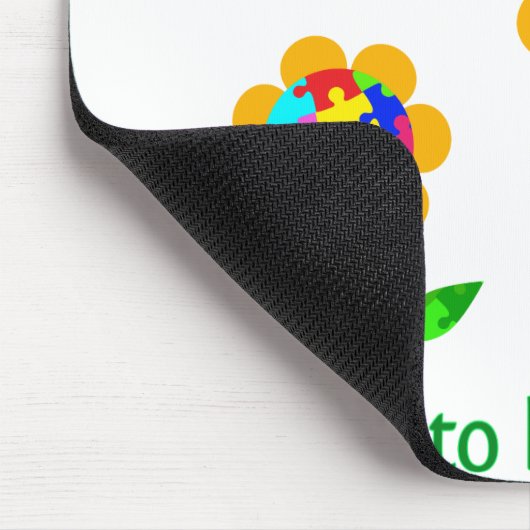 Autismus Bewusstsein Sonnenblumen Mousepad (Ecke)