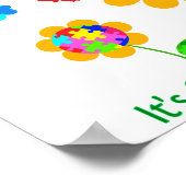 Autismus Bewusstsein Sonnenblumen Poster (Ecke)