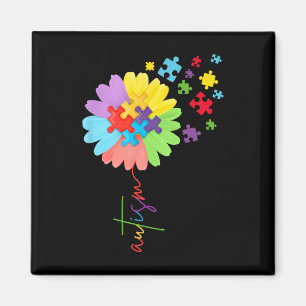 Autismus Bewusstsein Sonnenblumen Puzzle Stückchen Magnet
