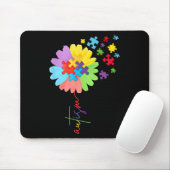Autismus Bewusstsein Sonnenblumen Puzzle Stückchen Mousepad (Mit Mouse)