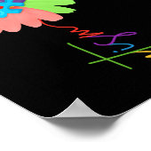 Autismus Bewusstsein Sonnenblumen Puzzle Stückchen Poster (Ecke)