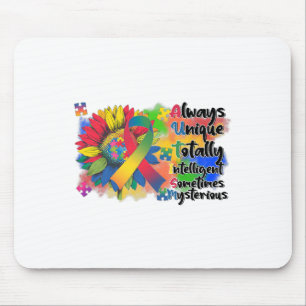 Autismus Bewusstsein Sonnenblumen Shirt Autismus i Mousepad