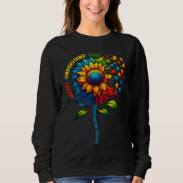 Autismus Bewusstsein Sonnenblumen Sweatshirt