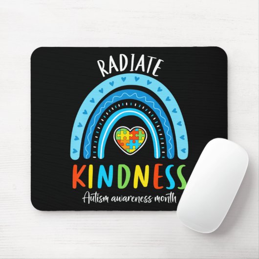 Autismus Bewusstsein Special Ed Teacher Radiate Ki Mousepad (Mit Mouse)