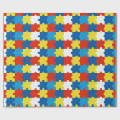 Autismus Bewusstsein Spectrum Jigsaw Puzzle Stücke Geschenkpapier (Flach)
