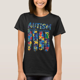 Autismus Bewusstsein Spectrum Pinselstrich Puzzle T-Shirt