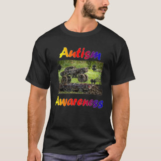 Autismus-Bewusstsein Spricht Monster Truck Jam Puz T-Shirt