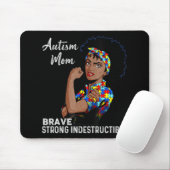 Autismus Bewusstsein starke Mama nach Mutter Schwa Mousepad (Mit Mouse)