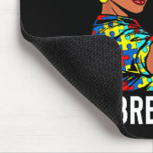 Autismus-Bewusstsein Starke Mutter Afro Mutter Sch Mousepad (Ecke)