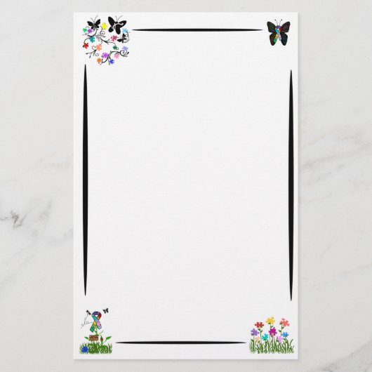 Autismus-Bewusstsein stationär Briefpapier (Vorderseite)