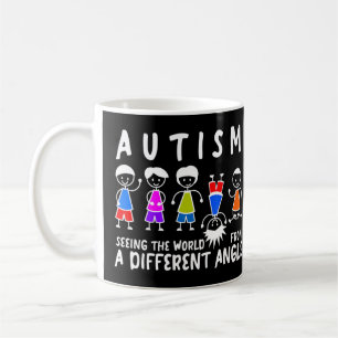 Autismus Bewusstsein Stick Jungen und Mädchen für Kaffeetasse