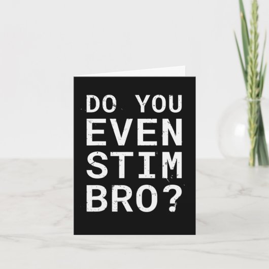 Autismus Bewusstsein, stim Bro Karte (Vorderseite)