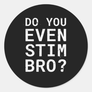 Autismus Bewusstsein, stim Bro Runder Aufkleber