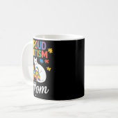 Autismus-Bewusstsein stolz Autismus-Mama Kaffeetasse (Vorderseite Links)