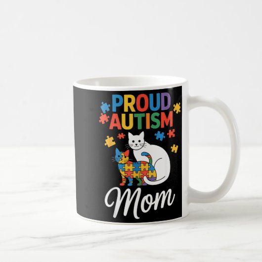 Autismus-Bewusstsein stolz Autismus-Mama Kaffeetasse (Rechts)