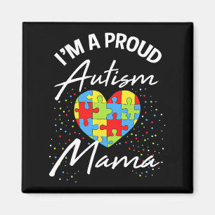 Autismus Bewusstsein stolz Mama Puzzle Herz Cool P Magnet