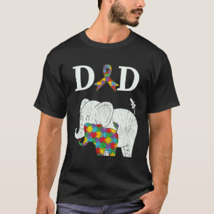 Autismus-Bewusstsein Stolz Papa Autistischer Sohn T-Shirt