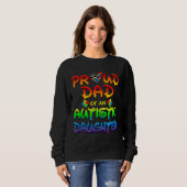 Autismus Bewusstsein stolz Vater der Autistischen Sweatshirt (Vorne ganz)