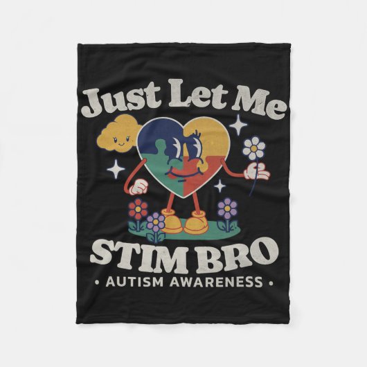Autismus Bewusstsein Supportive Stimming Niedlich Fleecedecke (Vorderseite)