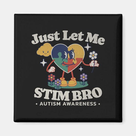 Autismus Bewusstsein Supportive Stimming Niedlich Magnet (Vorne)