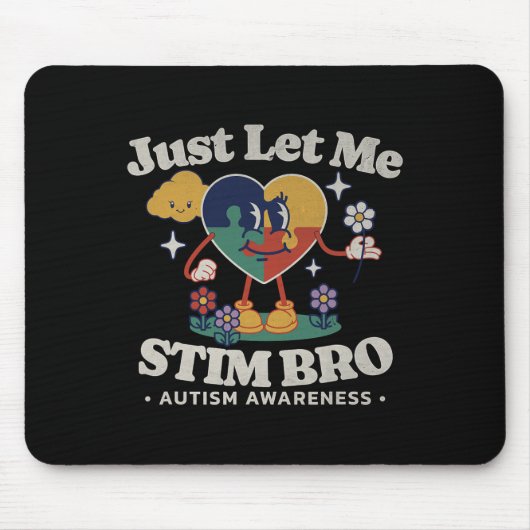 Autismus Bewusstsein Supportive Stimming Niedlich  Mousepad (Vorne)