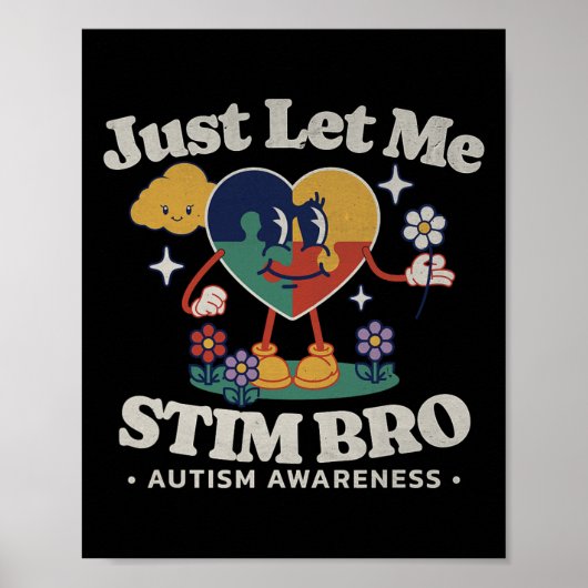 Autismus Bewusstsein Supportive Stimming Niedlich Poster (Vorne)